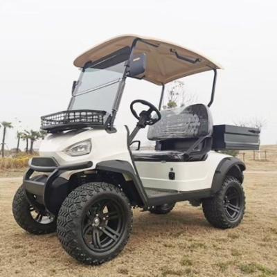 Cina Dump truck elettrico da golf bianco a due posti può essere personalizzato con colore e logo e offre la certificazione CE in vendita