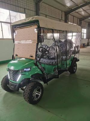 China 2 + 2 asientos de lujo Green Electric Golf Carts 14 pulgadas de neumáticos para todo terreno adecuados para diversos escenarios como montañas y playas en venta