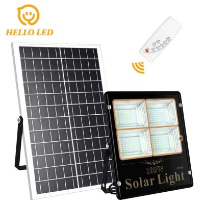 China China 20W 40W 60W 100W LED Controller Super High Lumen Remote Indicator Solar Flood Light + Optical Control Available for sale