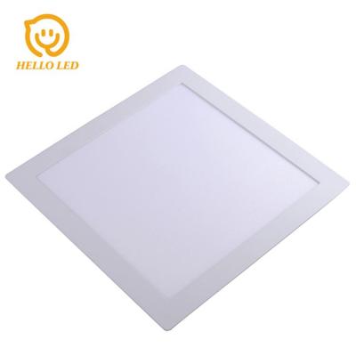 China Meeting Rooms Die Cast Aluminum Desk Led Lighting Ultra Thin Slim SMD2835 18w Square Recessed Led Ceiling Panel Light for sale