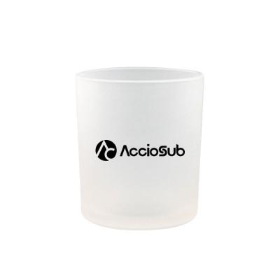 China High Quality Viable 8oz White Coffee Drinkware Personalized Heat Transfer Printing Custom Logo Mug Sublimation Frosted Blank Glass Mug for sale