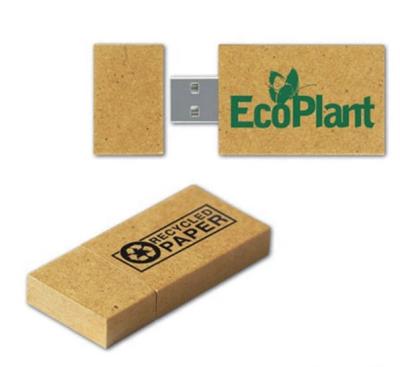 China Stick Recycled Paper Cardboard USB Flash Drive With Custom Logo Biodegradable USB Stick for sale