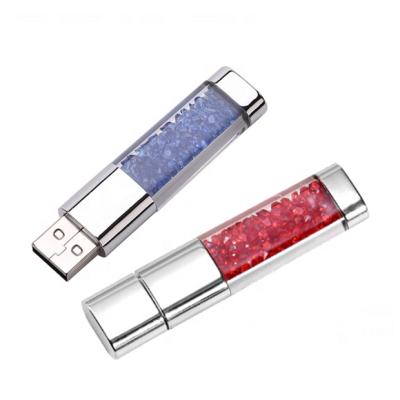 China Custom Corporate Gift Crystal USB Flash Drive With Led Light Crystal Stick USB 2.0 USB 3.0 Pen Drive for sale