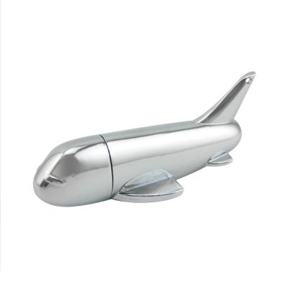 China Metal Airplane USB Flash Drive Memory Stick Flat USB Pen Drive for sale