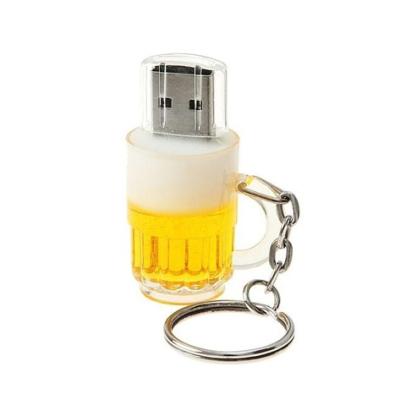 China Plastic Promotional Gifts Beer Mug Usb Drive 8GB 16GB Flash Pen Drive With Custom Logo Flash Memory USB Stick for sale