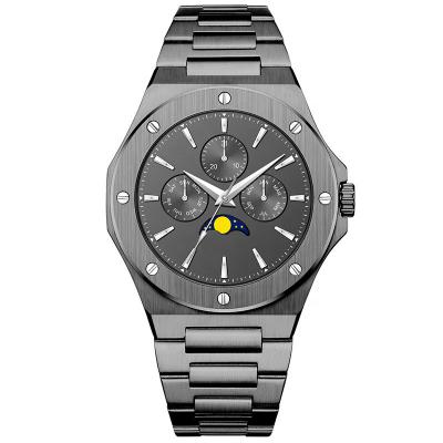 China New Type Stainless Case Logo Mechanical Watch Create Your Private Alarm OEM/ODM Own Brand Automatic Movement Watch for sale