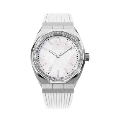 China Women Logo Watch Automatic Stainless Steel Custom Alarm Engraved Quartz Watch Private Label Watch for sale