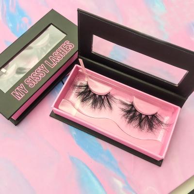 China 100% Real Mink Lashes Cheaper Price Wholesale Nature Good Quality Lashes Thick 5D Eyelashes With Box Packing for sale