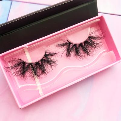 China Real Free Sample Good Quality Real Private Label Box Free Shipping Siberian 3D Mink 25mm Mink Eyelash With Custom Packing Box for sale