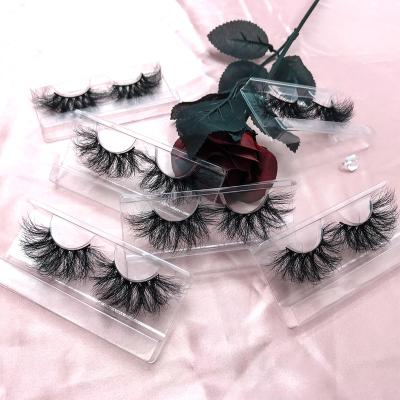 China 2021 new arrivals 27mm eyelash top quality seller customized boxes 25mm mink eyelash bulk lasheswholesale seller for sale