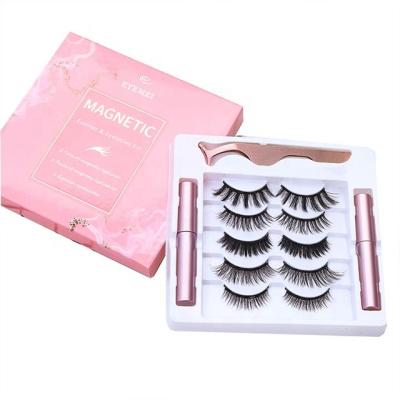 China 2020 Newest Styles Natural And Soft Magnetic Eyeliner With Lashes Magnetic Natural Look Magnetic Eyelashes for sale