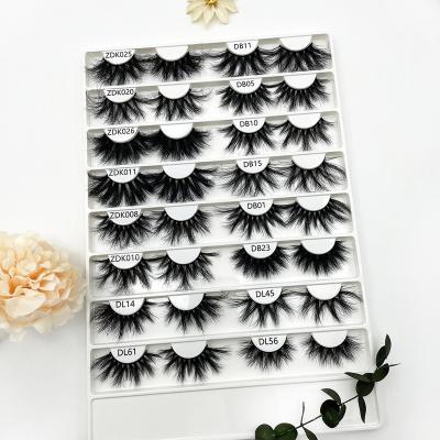 China Different good quality lashes luxury 3d mink lashes 25mm colorful mink eyelash wholesale seller for sale