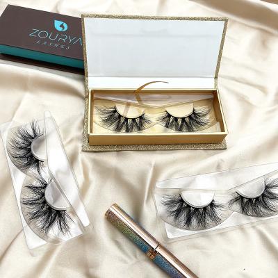 China Good quality 100% hand made mink strip full lashes books packaging lasheswholesale seller mink lash seller customized boxes for sale