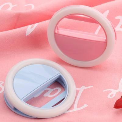 China 2020 Multifunctional Hot Selling LED Selfie Ring Light Clip with USB Charger for All Phone for sale