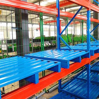 China Corrosion Protection ISO9001 Standard Heavy Duty Corrosion Protection Pallet Racking With Steel Pallet for sale