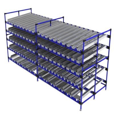 China Corrosion Protection Storage Capacity High Gravity Cardboard Flow Racking Best Storage System for sale