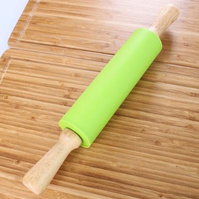 China Wholesale Wooden 5 Inch Mini Small Pin Viable Wooden Kids Silicone Christmas Inch Halloween Toys Adjustable Baking Bamboo for sale