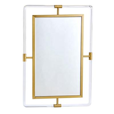 China Personalized mirror with acrylic deco and metal deco for sale