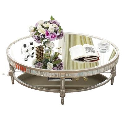 China Mirrored European Antique Style Mirrored Coffee Table for sale