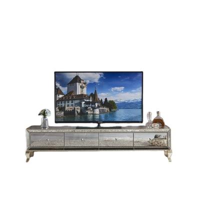 China Home Furniture Elegant Beads Modern Mirrored Cabinet Living Room TV Stand for sale