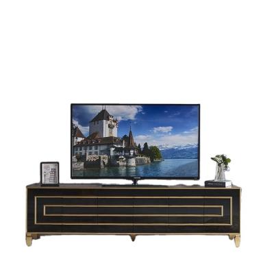 China Classic Design Customized Design Vintage Line Painted Modern TV Stand Cabinet Mount TV Stand for sale