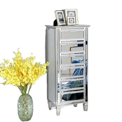 China 7 Drawer Mirrored Chest Mirrored Drawer Chest for sale