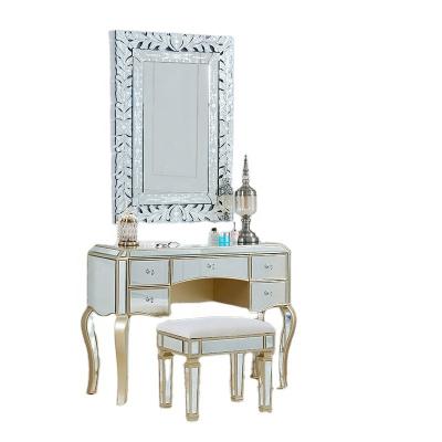 China European Style Foldable Classic Dresser Luxury Dressing Table Bedroom Makeup Dresser 5 - Drawer Dresser for sale