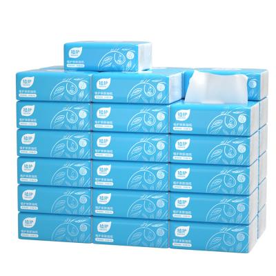 China Wholesale Custom Box Tissue QINGSHE Virgin Wood Pulp 4 PLY Paper Towel Ultra Soft 80 Sheets Interfolded Embossed Facial Paper Tissue Paper for sale