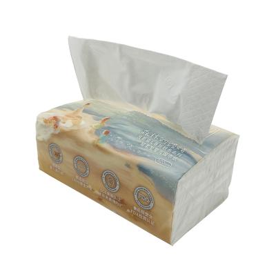 China Wholesale 4 Ply Virgin Soft Wood Box Tissue QINGSHE Tissue Paper Towel Pulp 80 Sheets 320 Pieces Facial Paper Tissue Paper for sale