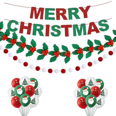 China Durable Red And Green Polka Dot Garland-Christmas Party Decorations Christmas Decorations for sale