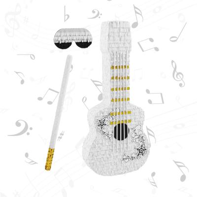 China Handmade Guitar Party Birthday Guitar Pinata Carnival Pinata High Sales Three Piece Pinata for sale