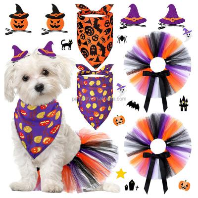 China Factory Wholesale Sustainable Halloween Pets Saliva Towel , Pet Decorate Saliva Towel for sale