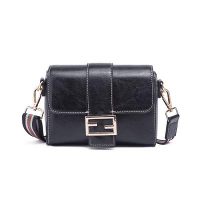 China Wholesale custom color ladies handbag buckle double main bag simple pure magnetic design soft temperament for sale