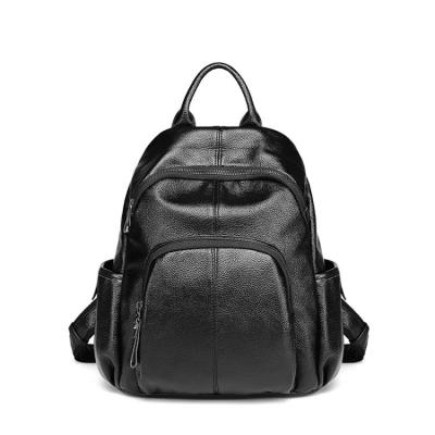 China Other manufacturer supplies pure color PU leather material fashion all-match lady backpack for sale