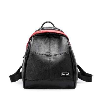 China Other Black Exquisite Lady Casual Bag Large Capacity Zipper Three-piece Backpack for sale