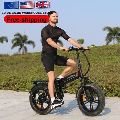 China Aluminum Alloy USA Warehouse 500W Adult Foldable E-Bike Pedal Assist Electric Bike With Lithium Battery for sale