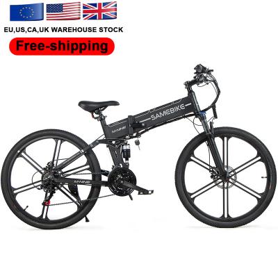 China Aluminum Alloy Warehouse Samebike LO26-II 500W 48v10ah Magnesium EU/USA Rim Electric Bike for sale