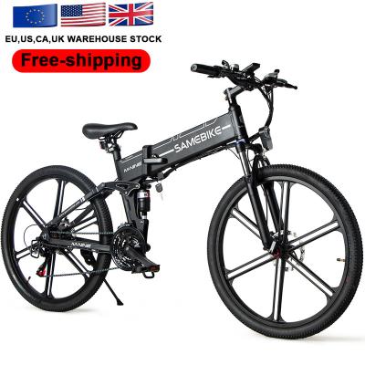 China Alloy RTS EU warehouse LO26-II ebike aluminum foldable step by high quality electric bike for sale