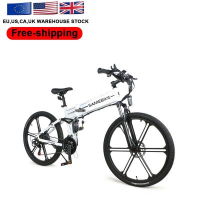 China 2022 Aluminum Alloy Most Popular Chinese City SAMEBIKE LO26-II 500w e Bike Free Shipping Electric Bicycle for sale