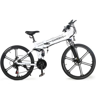 China Aluminum alloy adult 500W 48V10AH lithium battery folding 26 inch aluminum alloy suspension mountain electric bicycle ebike for sale