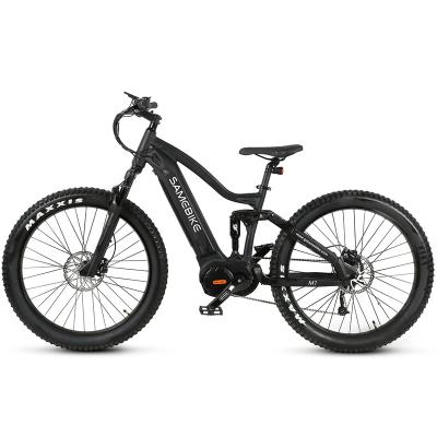 China Hydraulic electric bike bafang mountain fork aluminum alloy SAMEBIKE rear suspension motor bicycle for sale