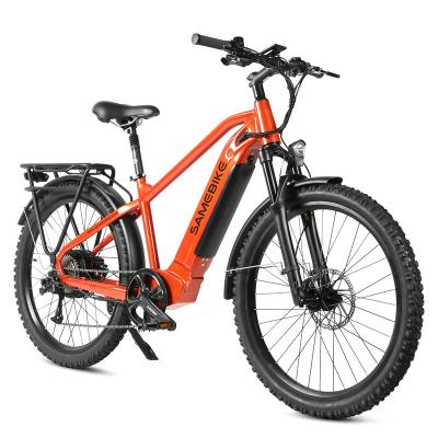 China SAMEBIKE aluminum alloy factory 26 inch motor power Bafang mountain city electric bike adults fashion for sale