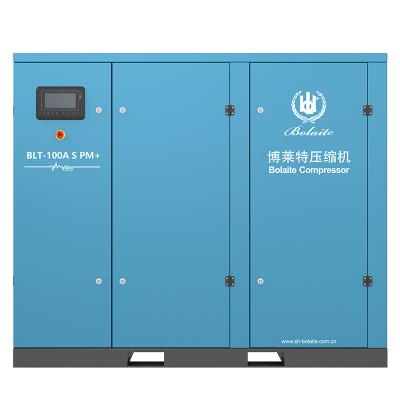 China Hotels Bolaite Air Compressor BLT-100A S PM+ 75KW Variable Frequency Screw Air Compressor Spare Parts for sale