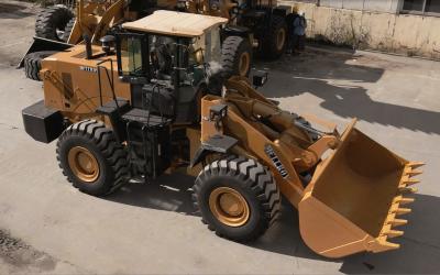 China Carregador Compactaro de 5 toneladas, poder da roda de Front-end Loader 162kw da cubeta à venda