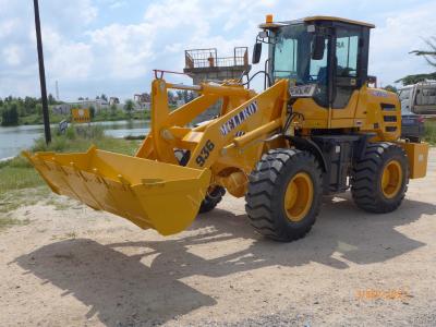 중국 3450mm 2500kg Front End Wheel Loader Safety Fasten Transportation And Delivery 3 Units In 40HQ Container 판매용