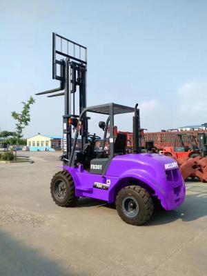 중국 Enhanced Effiency Diesel Off-Road Forklift Truck Maximum Permissible Gradient 20 ° 판매용