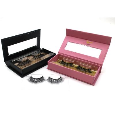 China New Arrival 25MM Private Label Lashes High Quality Luxury Package Box Lashes Silk Faux Mink Individual Lashes 3D 5D 6D for sale