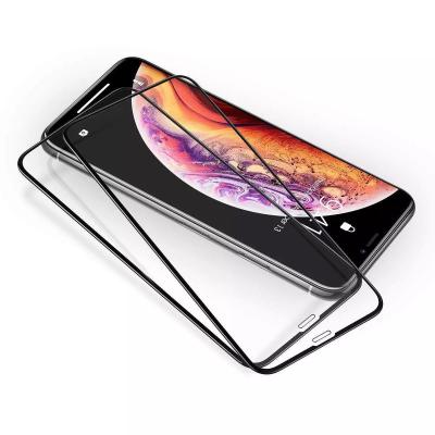 China Full Coverage 6D 9H Edge Tempered Glass Screen Glass For Iphone X Xr Xs Mobile Screen Glass Protector 0.33Mm for sale