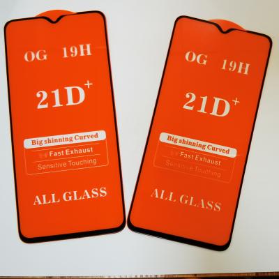 China Premium 9H 21D Edge Good/Round Angle Plus Full Cover Glue Tempered Glass Screen Protector For Mobile Phone Film for sale