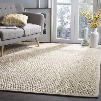 China Sisal Non-slip Modern Home Carpet Large Natural Sisal Blanket Rug For Living Room for sale